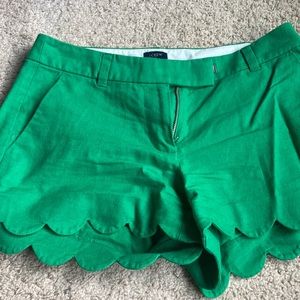 JCrew scalloped shorts